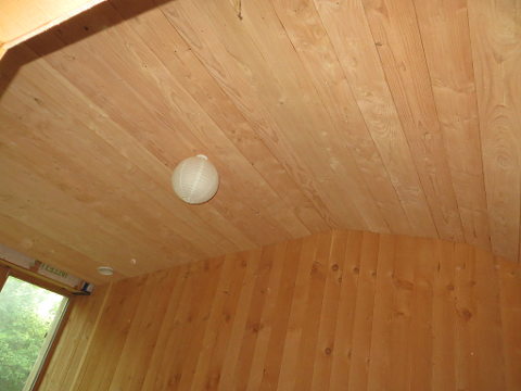 Plafond avec lambris
